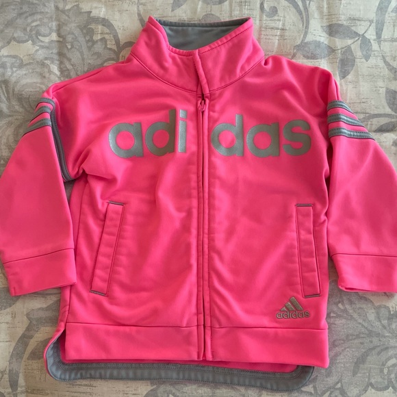 adidas Jackets & Coats Adidas Hot Pink Athletic Jacket Size 8 Mos